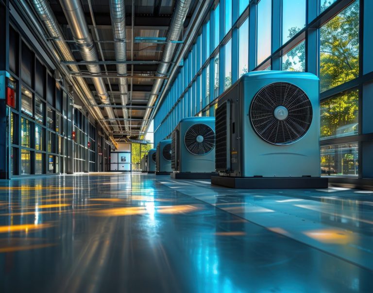 industrial air conditioning units with natural light indoor architecture
